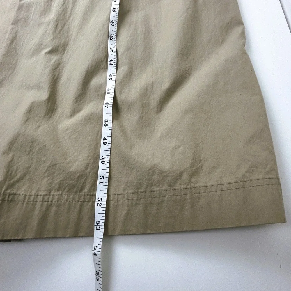 Bugatti Trench‎ Coat Mens 44L Beige Vintage Long Cotton Made in West Germany - Picture 14 of 16